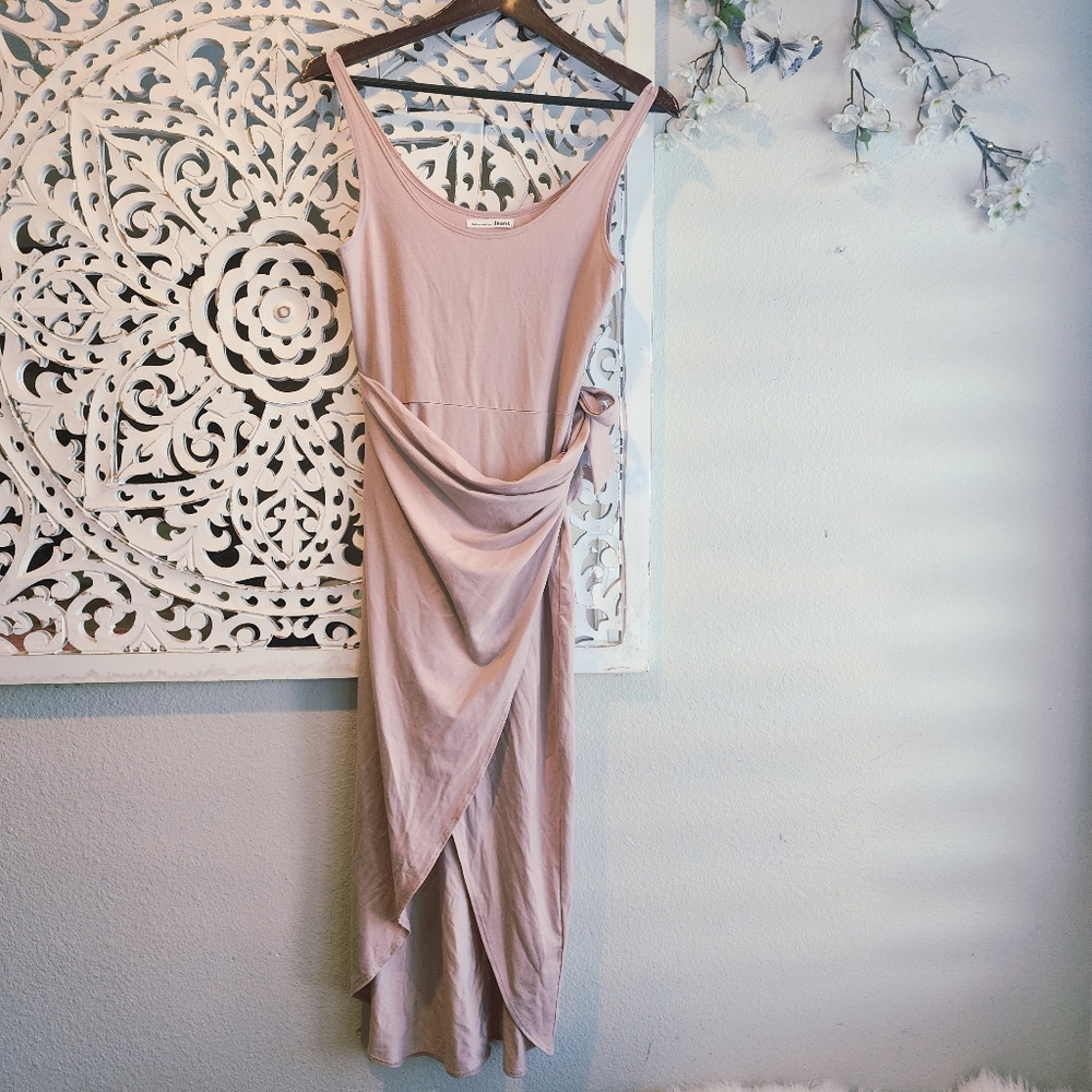 REFORMATION JEAN KAILA MIDI DRESS WRAP STYLE NWOT SIZE SMALL - Picture 9 of 15